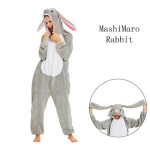 Zestawy odzieżowe Dziewczęta chłopcy zima królik piżama jednorożenki anime zwierzęce je zwierzęta broni dzieci flaneli snu Jumpsuits Dzieci Onesie 221103
