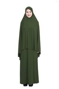 Roupas étnicas A oração muçulmana formal conjunta mulheres vestido hijab islâmico dubai peru namaz long musulman conjuntos Jurken abaya