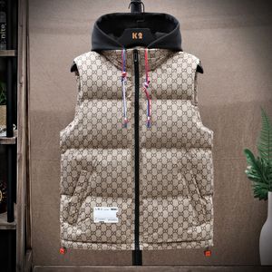 Mens down cotton vest thickened vests down jackets coat couple's winter jacket men clothing