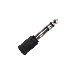 Audio Adapter Connectors 6.35mm Male to 3.5mm Female Plug Aux Headphone Converter For Mobile Phone Speaker PC