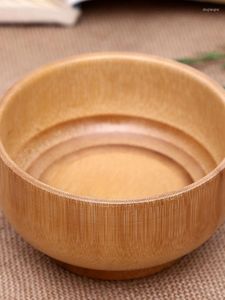 Bols 3 tailles bol en bambou écologique pour servir la soupe de riz ustensiles de cuisine accessoires d'artisanat en bois