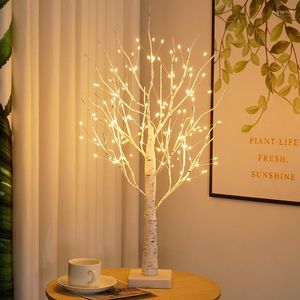 Night Lights 24/144 LED Birch Tree Light Home Party Festival Wedding Decor Hanging Decorations Glowing Branch