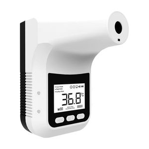 K3Pro Infraröd termometer med röstsändning Väggmonterad K3 Pro Non Contact USB Battery Digital Display Community Supermarket Offic262w
