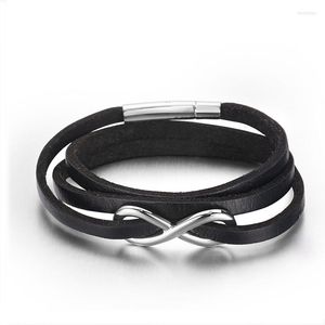 Charm Armband Retro Multi-Layer Leather for Man Handmade Bangle Wrap Multilayer Man Gift