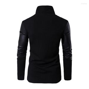 Men's Sweaters Stand 2023 Autumn Winter Men's Collar Kintted Cardigan Elegant High Quality Jackets Personality Sweater Trendy Streetwear