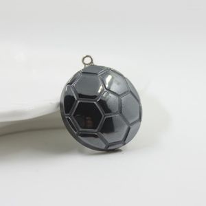 Подвесные ожерелья моды гематитовые футбольные аксессуары DIY HP1063