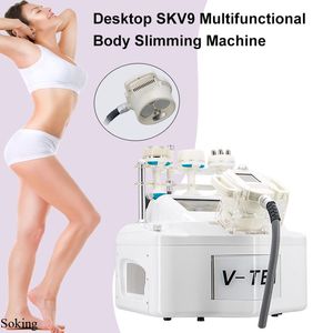 V-ten Shape Machine Vacuum Roller Massager 80K Cavitation RF Infrared Light Equipment Body Slimming Fat Removal Cellulite Reduction Face Lifting Device For Salon