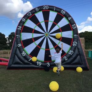 Inflatable Bouncers 2021 new Hot Inflatable football dart board Soccer Darts adults dartboard game CE blower 10pcs balls from China