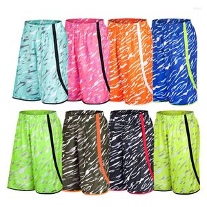 Camuflagem de shorts masculina Poliéster de camuflagem personalizada com ginásio de futebol de basquete elástico para homens