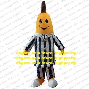 Pajamas Banana Mascot Costume Adult Cartoon Character Outfit Talk Of The Town Professional Speziell Technical zz7978