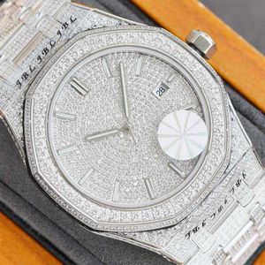 20232022 Wristwatches Handmade Of Diamonds Watch Mens Automatic Mechanical Watch 40mm With Diamond-studded Steel 904L Sapphire