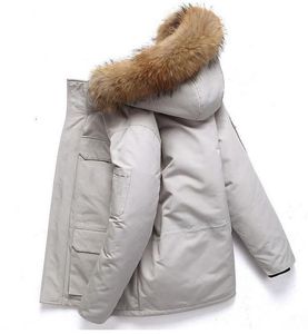 Erkekler Tasarımcı Down Coat Winter Woman Ceket Hip Hop Şapka Moda Tüy Kalın Rüzgar Yalıtımlı Açık Dış Rüzgar Dergisi Çift Kalınlaştırılmış Sıcak Ceketler