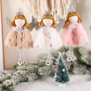 Christmas Decorations 2/3/4Pcs/set Angel Girl Doll Navidad 2022 For Home Xmas Tree Pendant Ornament Year 2023 Gift