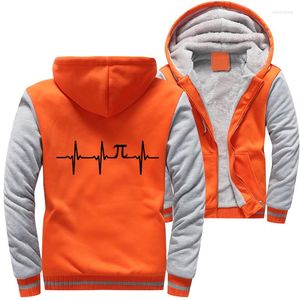 Herrjackor ECG PI Winter Jacket Streetwear Men Warm Thicken Zipper Hoodies Camouflage Fleece Hoodie Overdimensionerade Sweatshirts Hooded