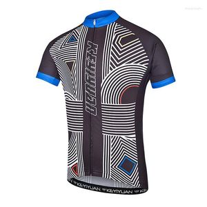 Yarış Ceketler Keyiyuan 2022 Erkek Bisiklet Jersey MTB Kısa Kollu Top Dış Havada Maglia Ciclismo Maglie