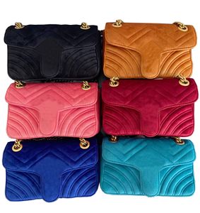 Designer bag Velvet slip chain with hardware Silk lining wholesale handbag 443497