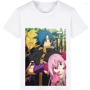 Camisetas masculinas da masmorra da camiseta de cosplay da empresa negra Summer mulheres rimu shia shia moda mass camiseta de manga curta camisetas de manga curta