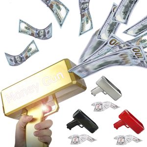 Свадебные браслеты банкноты Gun Make It It Rain Money Cash Spray Cannon Toy Game Game Family Family Family Kids Party Подарки для Kid Smtat