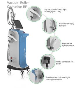 Multifunctional Vela Body Sculpting Machine Vacuum RF Infrared Roller Massage Slim Therapy Fat Removal Cavitation Ultrasound Butt Lifting Device