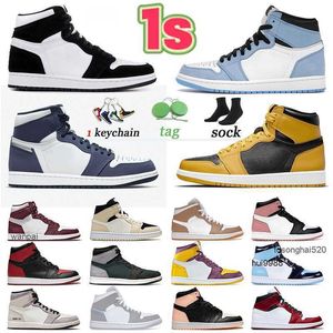 2023 Hochwertiger Rabatt Jumpman 1 Basketballschuhe 1s Herren Damen Sneakers University Blue Hyper Royal Dark Mocha Chicago Midnight Nav und Designer-Schuhe