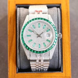 Inne zegarki zegarek na rękę Diamentowe zegarek Męskie automatyczne zegarek mechaniczny 41 mm Sier Strap Staels Stael dla mężczyzn Wodoodporna zegarek Montre de Luxe Busins