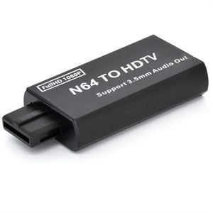 Spelkonsol N64 till HDTV Converter Adapter Plug and Play f￶r SNES/NGC/SFC med 3,5 mm ljudutg￥ngsadaptrar