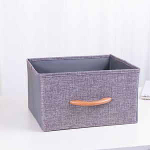 Drawer Storage Box Foldable Cabinet Clothes Shoes Toy Solid Color Non woven Fabric Bedroom Cover Dustproof Handle Convenient VTMHP0869