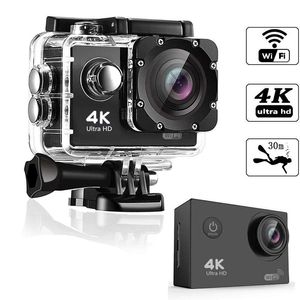 HD 4K WIFT Action Camera Vedio Dijital Kamera 30m Sport DV 2 0 inç ekran 720p su geçirmez HELEMT CAM2642