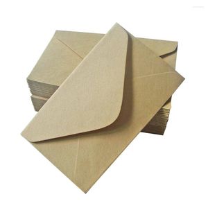 Embrulho de presente 40pcs clássico kraft papel envelope convites envelope de cartão postal para escrever cartas