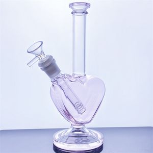 Love heart-shaped smoke glass cigarette gun Hookah Bong oil drill Dab Rig hay Vap Bong smoking accessories