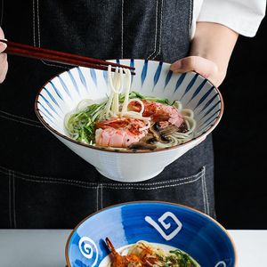 그릇 8 인치 일본라면 그릇 샐러드 쌀 파스타 과일 수프 국수 전자 레인지 세라믹 식당