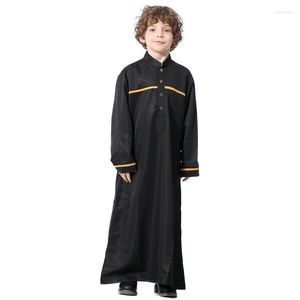 Ethnic Clothing Muslim Robe Boys Jubba Thobe Thawb Islamic Kaftan Abaya Prayer Ramadan Children Robes Kids Arab Party Dress