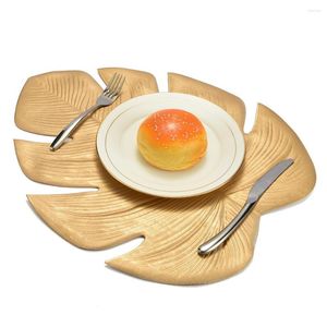 Tapetes de mesa Hawaii Placement Dining Tableware Pad Lotus Shape Tea Copo Decoração de Tigela de Natal Casamento