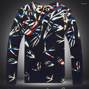 Männer Pullover Chinesischen Stil Schwalbe Muster 3D Druck Streetwear Strickpullover Frühling 2022 Qualität Weiche Glatte Elastische Männer M-XXXL