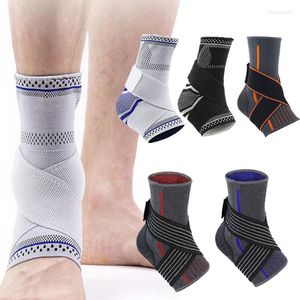 Поддержка лодыжки Gobygo 1pcs Compression Compression вязаный пояс профессиональный волейбольный баскетбольный спортивные спортивные спортивные ноги уменьшить защитное снаряжение