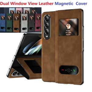 Flip Magnetic Book Cases for Samsung Galaxy Fold 4 أضعاف 3 أضعاف 2 Case Walk