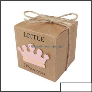 Confezione regalo Forniture per feste per eventi Festività per la casa Giardino 50 pezzi Compleanno per bambini Dolce scatola di caramelle Battesimo Decorazioni per battesimo Goccia Ottvi