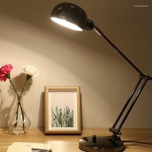 Table Lamps Old-fashioned Arm Folding Office Children Learning To Read Study Bedside Incandescent Eye Protection Lamp LX102405