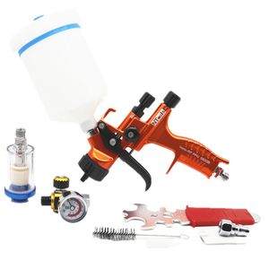 Spray Armas de 1,3 mm com regulador de ar e filtro Brush baseado em água Profissional 221103