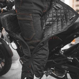 Abbigliamento da moto Pantaloni Decollo rapido Inverno Impermeabile Moto Motocicletta Protettore CE Ginocchiere Fodera termica Riscaldamento in cotone caldo