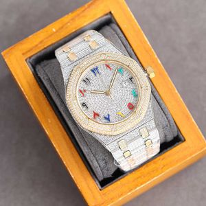 2023WristWatches Diamond Mens Watch 40 mm Automatyczne mechaniczne zegarek ze stalą 904L-Diamond Stael 904L dla mężczyzn Wodoodporna ręka na rękę