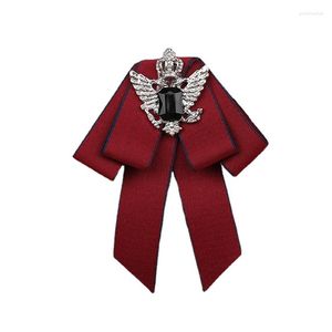 Bow Ties British Tie For Men And Women's Children College Style Performances Catwalks Suit Shirts Collar Flowers Rhinestones Bowties