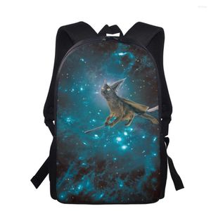 Zaino elviswords personalizza sacchetti di scuola starry sky animale