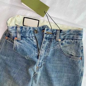 Высококачественные 5A -Women's Jeans Designer High Caffectlabel 2022 Женские джинсы Прямые ноги вымыты классические брюки