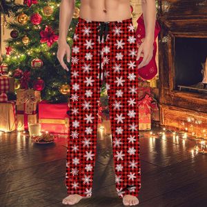 M￤ns s￶mnkl￤der minne skum julen mens casual byxor pyjama med dragkammare och fickor g￥va 12 socken ￶ppen f￶r m￤n