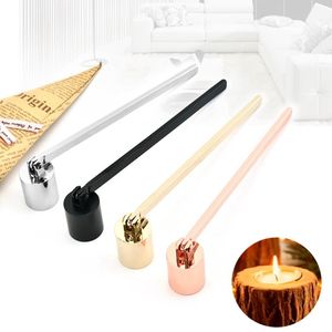 Flama de velas de a￧o inoxid￡vel Snuffer Wick Trimmer Tool Multi Color Fire Fire on Bell F￡cil de usar SN79