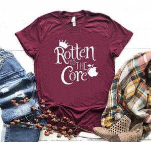 Rotten To The Core Evil Tops Queen Print Women Casual Funny T Shirt For Lady Girl Top