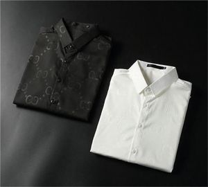 2021 Mens Shirt Luxurys 디자이너 남성복 캐주얼 bussiness Shirtsa 클래식 맨 드레스 셔츠 남성 긴 소매 브랜드 패션 봄 M-3XL #01