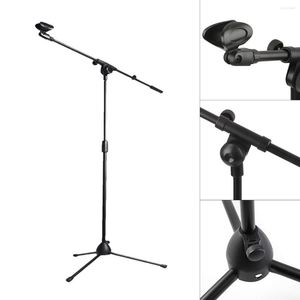 Microphones Floor Microphone Tripod Swing Arm Retractable Metal Stand Stage Performance Live Bracket Desktop