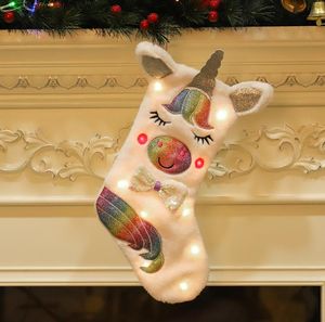 Святки Unicorn Большой рождественские украшения цветовой ткани для подвесной подвесной оппошер.